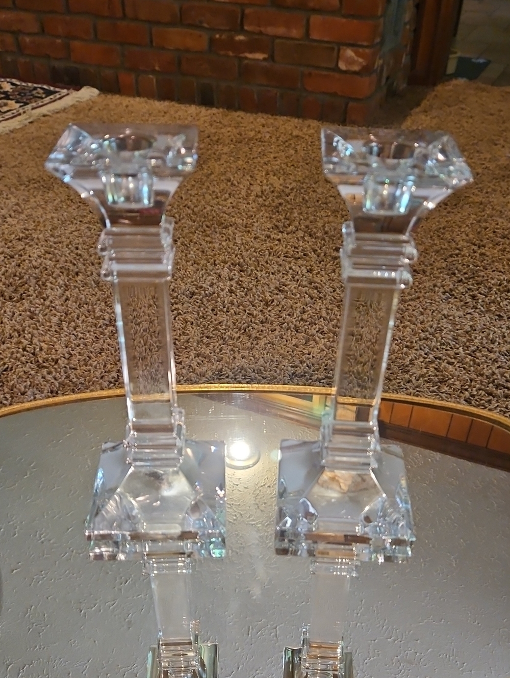 Marquis Treviso By Waterford Classic Architectural Design Candlestick (Pair)